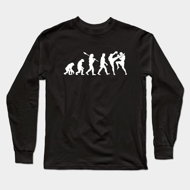 Muay-Thai Evolution Long Sleeve T-Shirt by Woah_Jonny